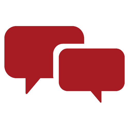 Monkhouse & Company logo with speech bubbles symbolising communication.