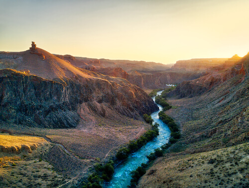 River Through a Valley