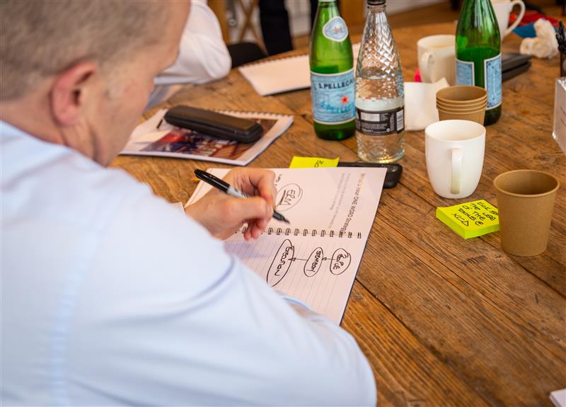 business leader at a workshop