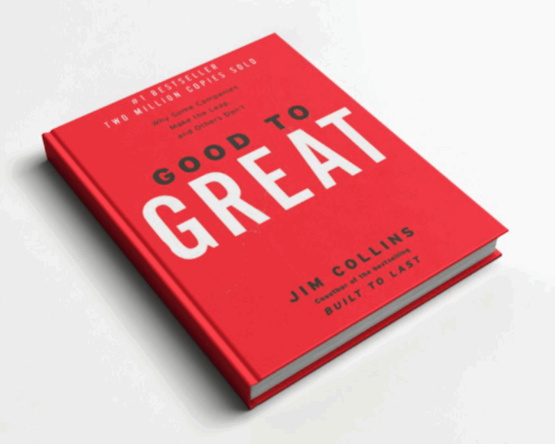 Good to Great book by Jim Collins - essential business leadership guide for founder CEOs