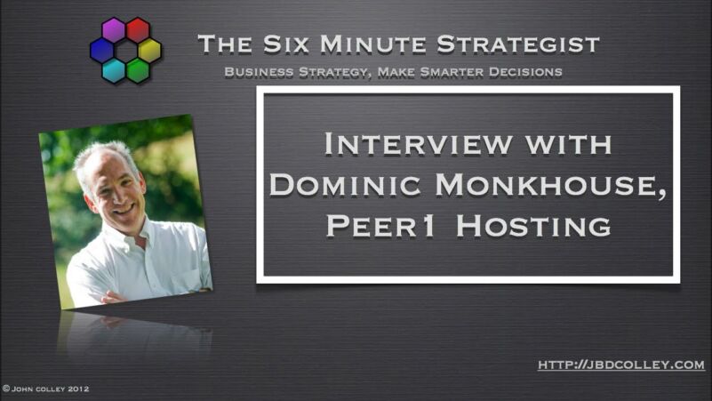 Monkhouse & Company logo with interview banner for business strategy insights.