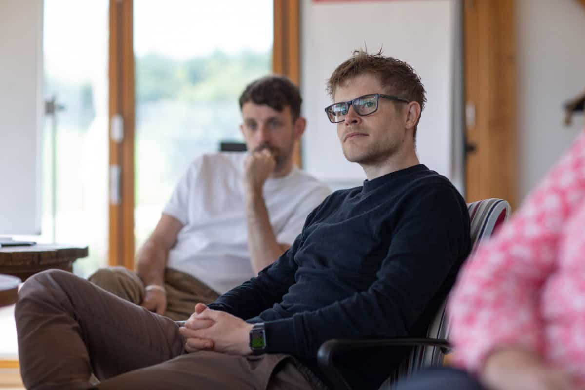 Business leader listening during a BHAG coaching session at Monkhouse and Company
