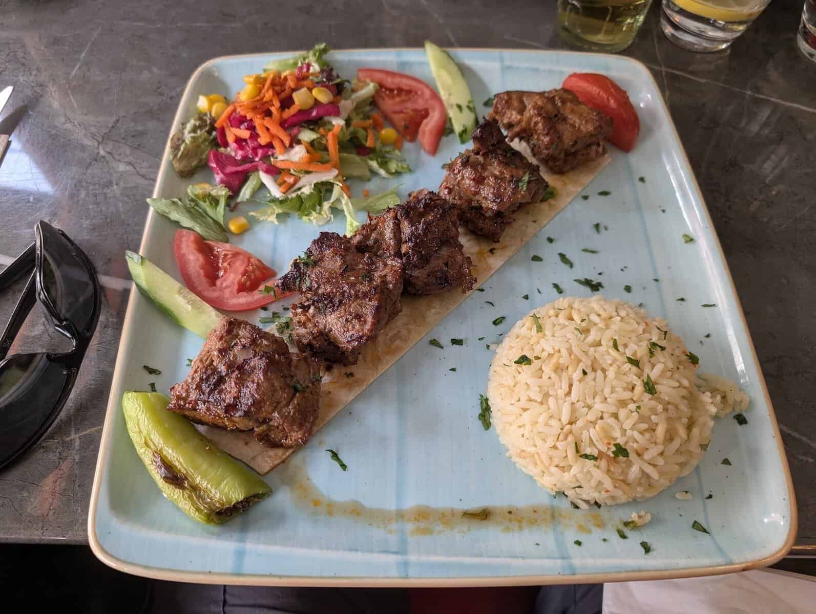 Food at Charlie's Kitchen, Salisbury