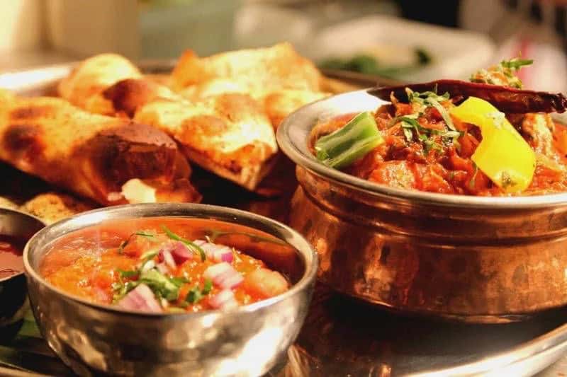 Food at Cafe Diwali, Salisbury