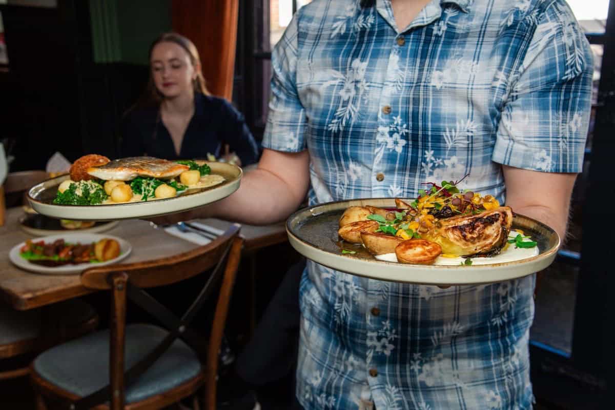 Food at The Three Tuns, Romsey